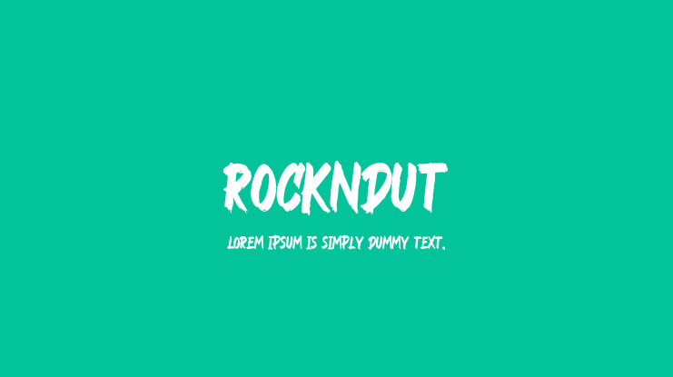 Rockndut Font