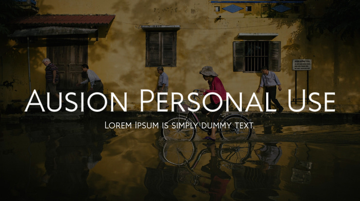 Ausion Personal Use Font Family