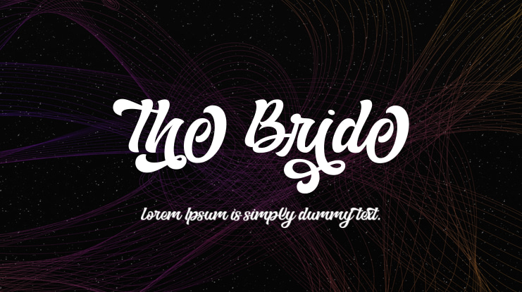 The Bride Font