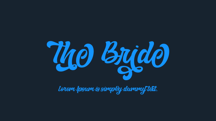 The Bride Font