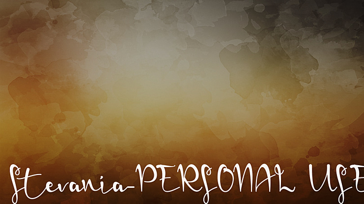 Stevania-PERSONAL USE Font