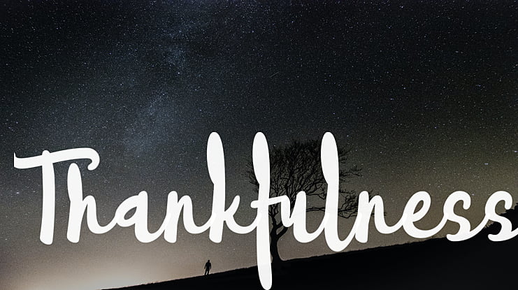 Thankfulness Font Family