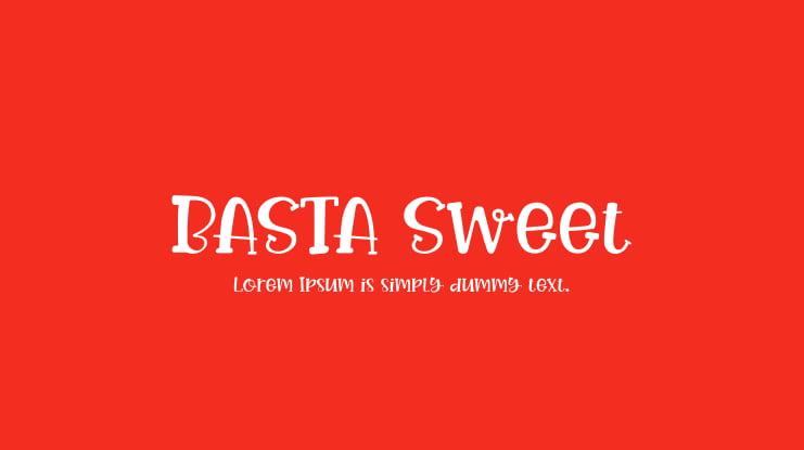 BASTA Sweet Font