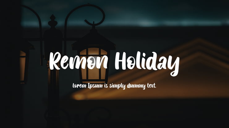 Remon Holiday Font