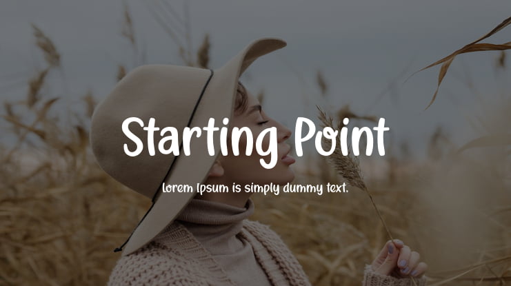 Starting Point Font