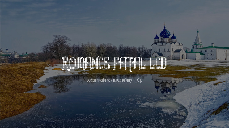 Romance fatal LCD Font