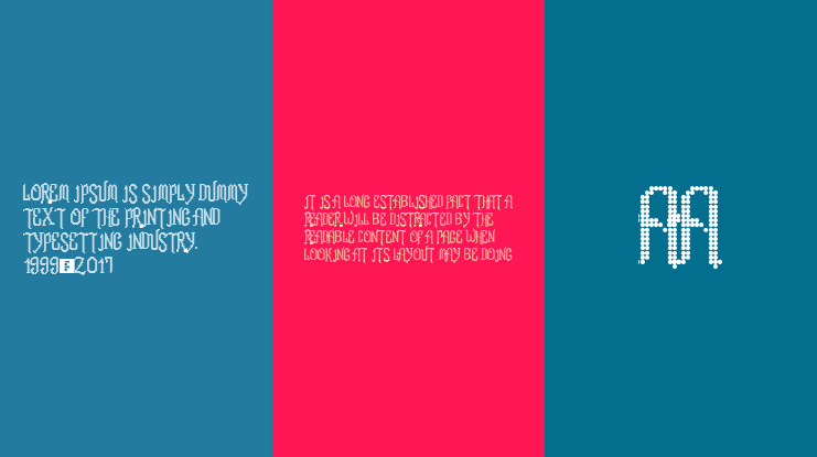 Romance fatal LCD Font