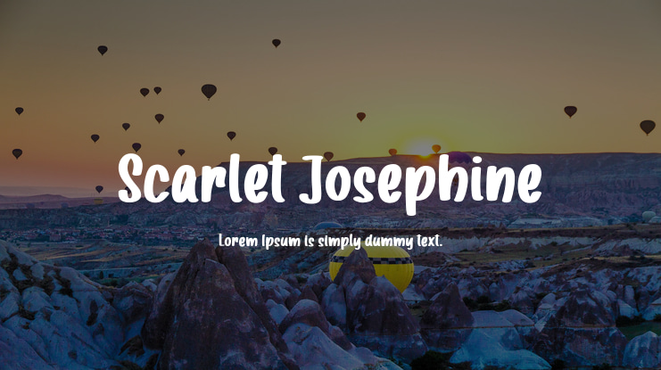 Scarlet Josephine Font