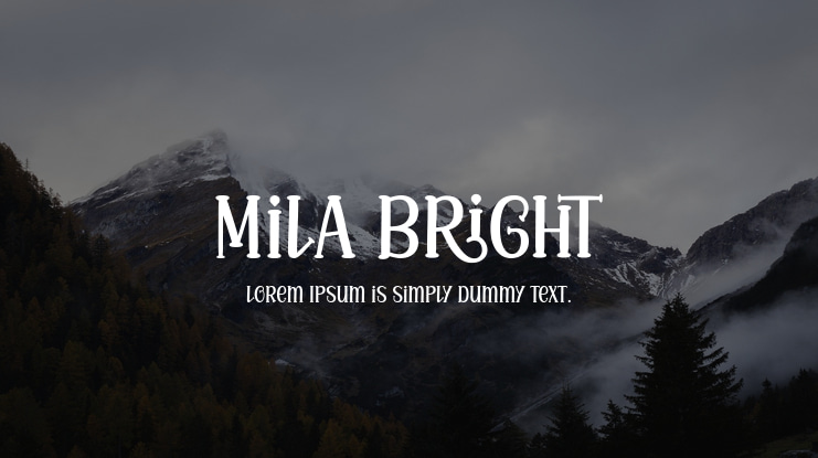 Mila Bright Font