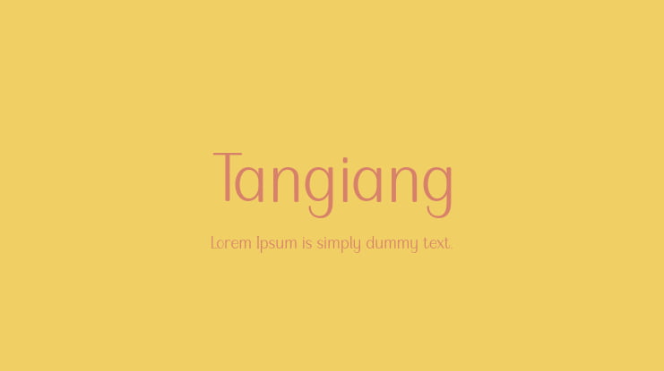 Tangiang Font