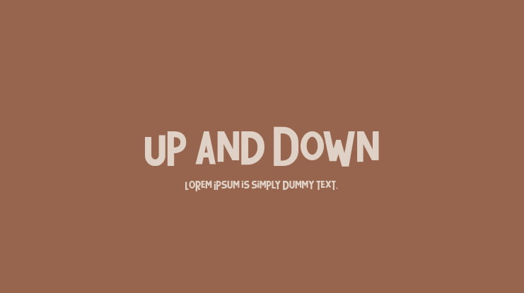 Up and Down Font Family