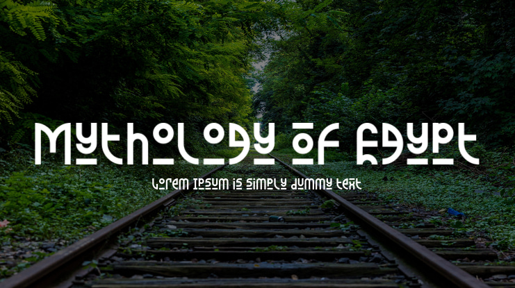 Mythology Of Egypt Font
