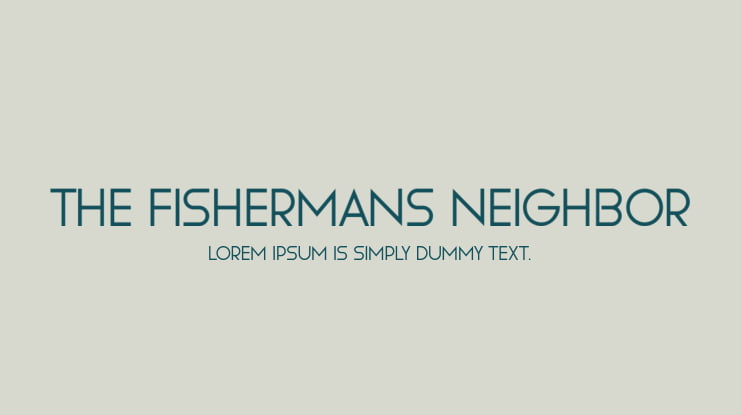The Fishermans Neighbor Font