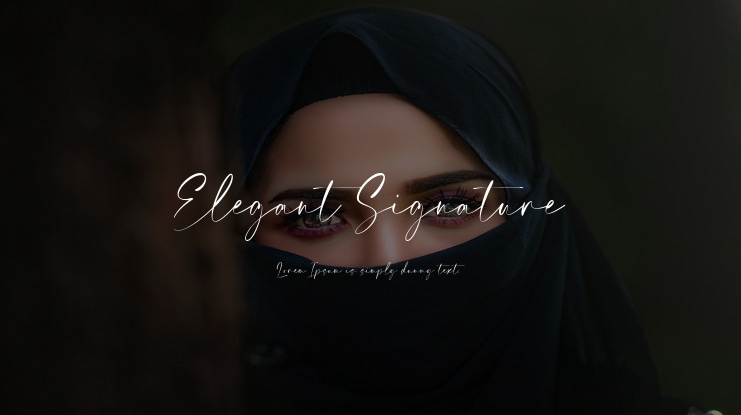 Elegant Signature Font