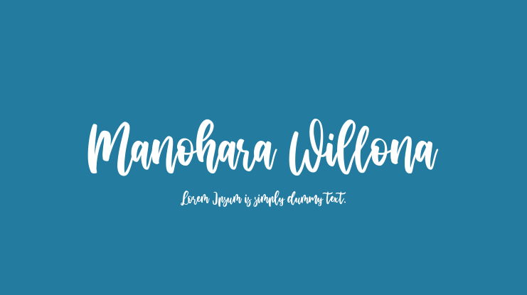 Manohara Willona Font