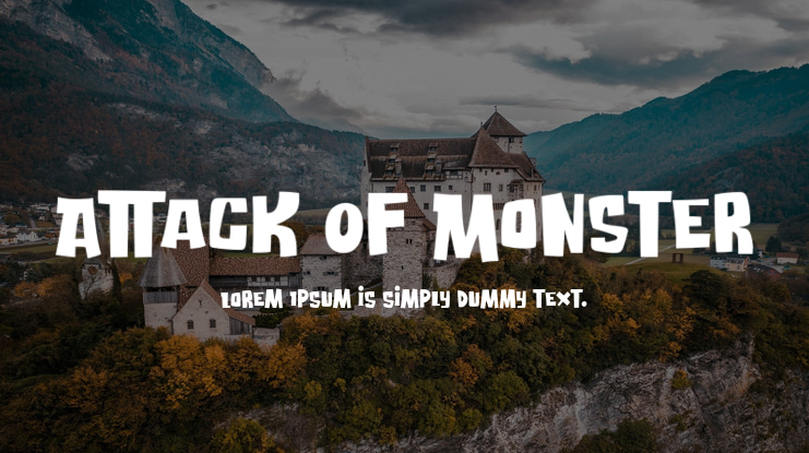 Attack Of Monster Font