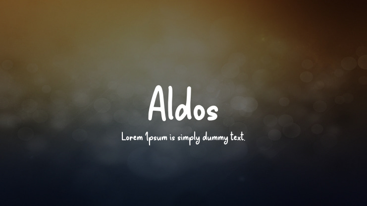 Aldos Font