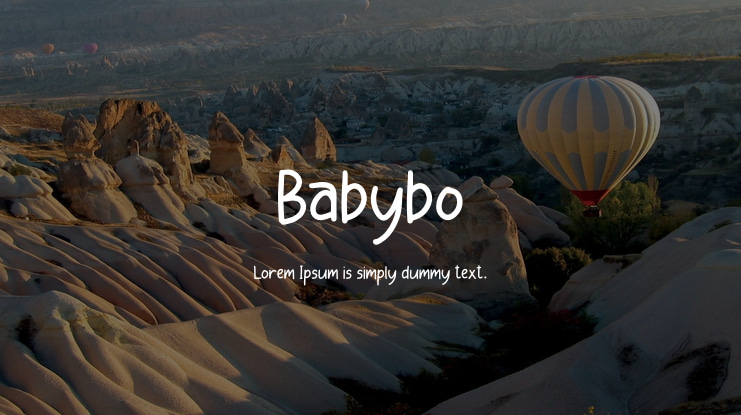 Babybo Font