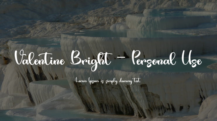 Valentine Bright - Personal Use Font