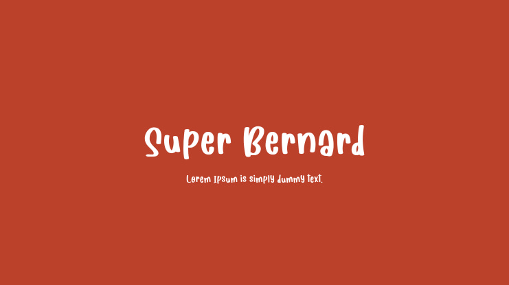 Super Bernard Font