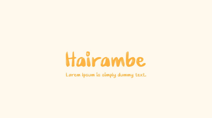 Hairambe Font
