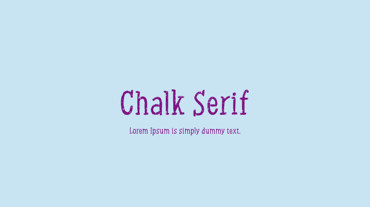 Chalk Serif Font