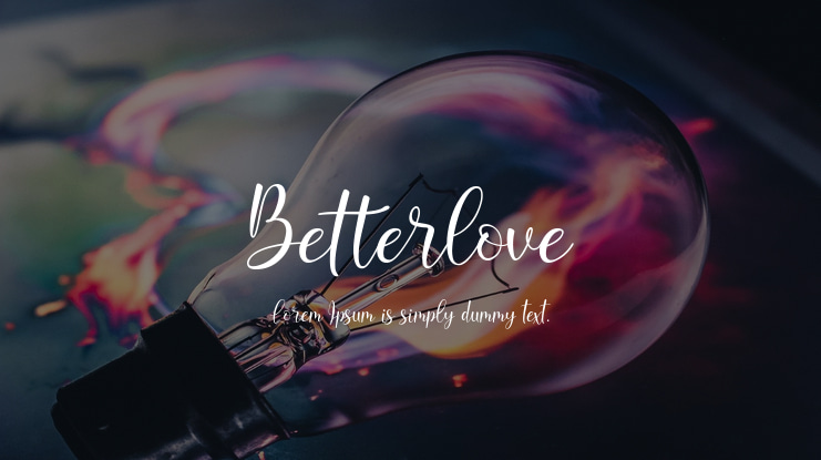 Betterlove Font Family