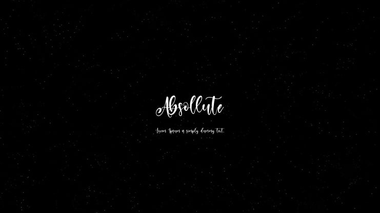 Absollute Font