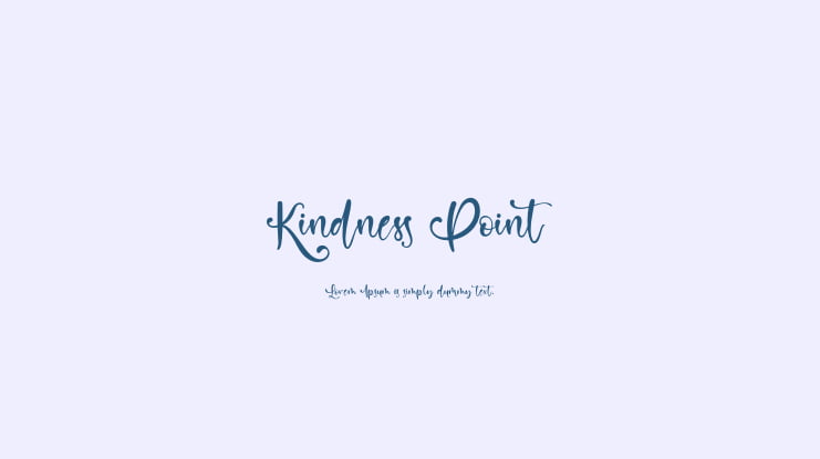Kindness Point Font