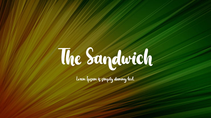 The Sandwich Font