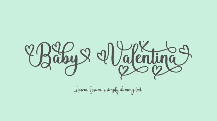Baby Valentina Font