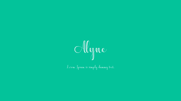 Alyne Font