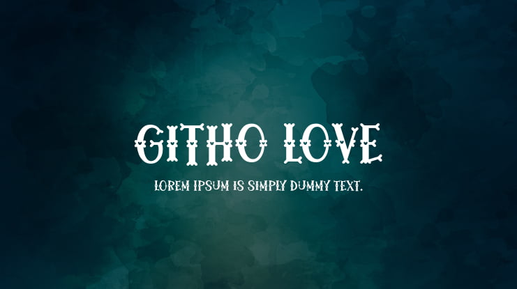 Githo Love Font Family