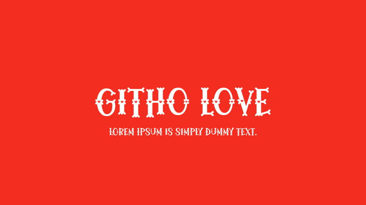 Githo Love Font Family