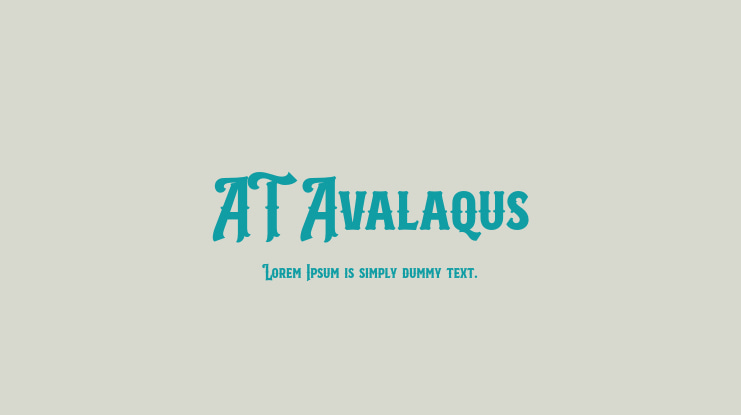 AT Avalaqus Font Family