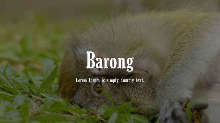 Barong Font