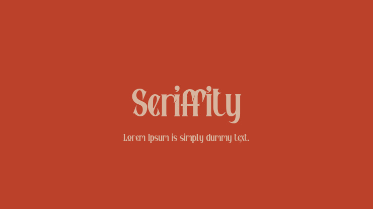 Seriffity Font