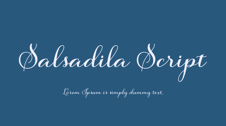Salsadila Script Font