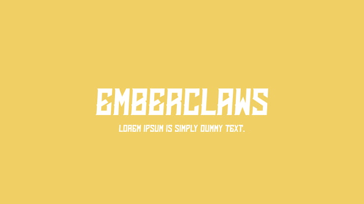 Emberclaws Font