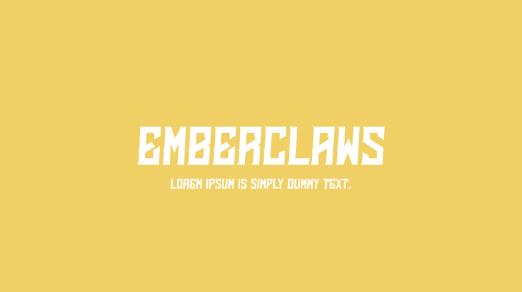 Emberclaws Font