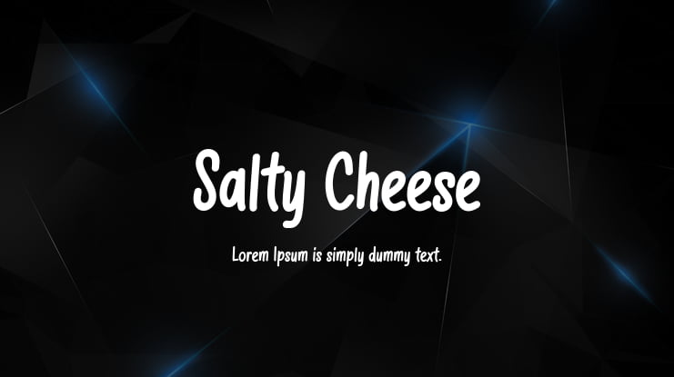 Salty Cheese Font
