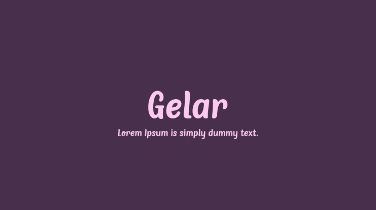 Gelar Font