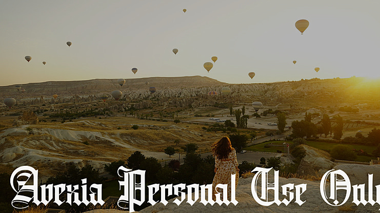 Avexia Personal Use Only Font
