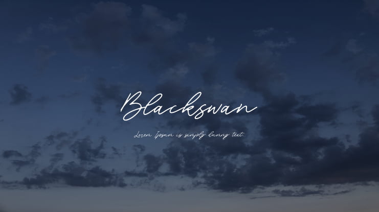 Blackswan Font