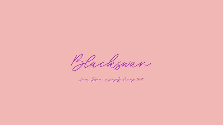 Blackswan Font