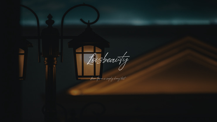 Loisbeauty Font