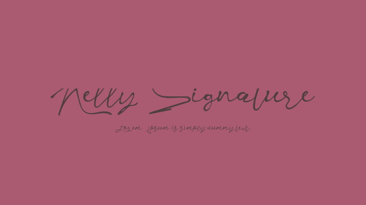 Kelly Signature Font