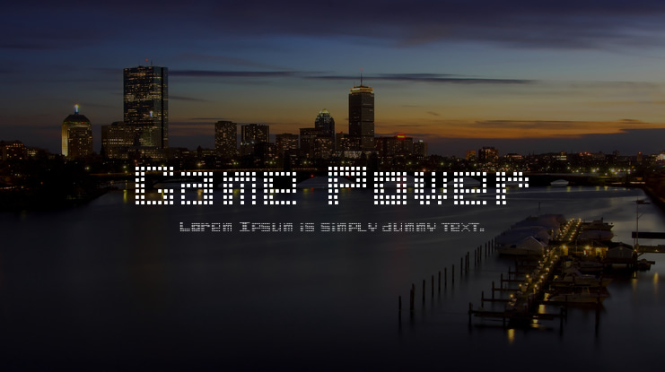 Game Power Font