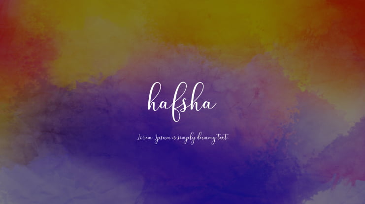 hafsha Font