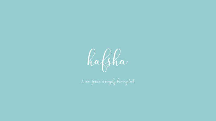 hafsha Font